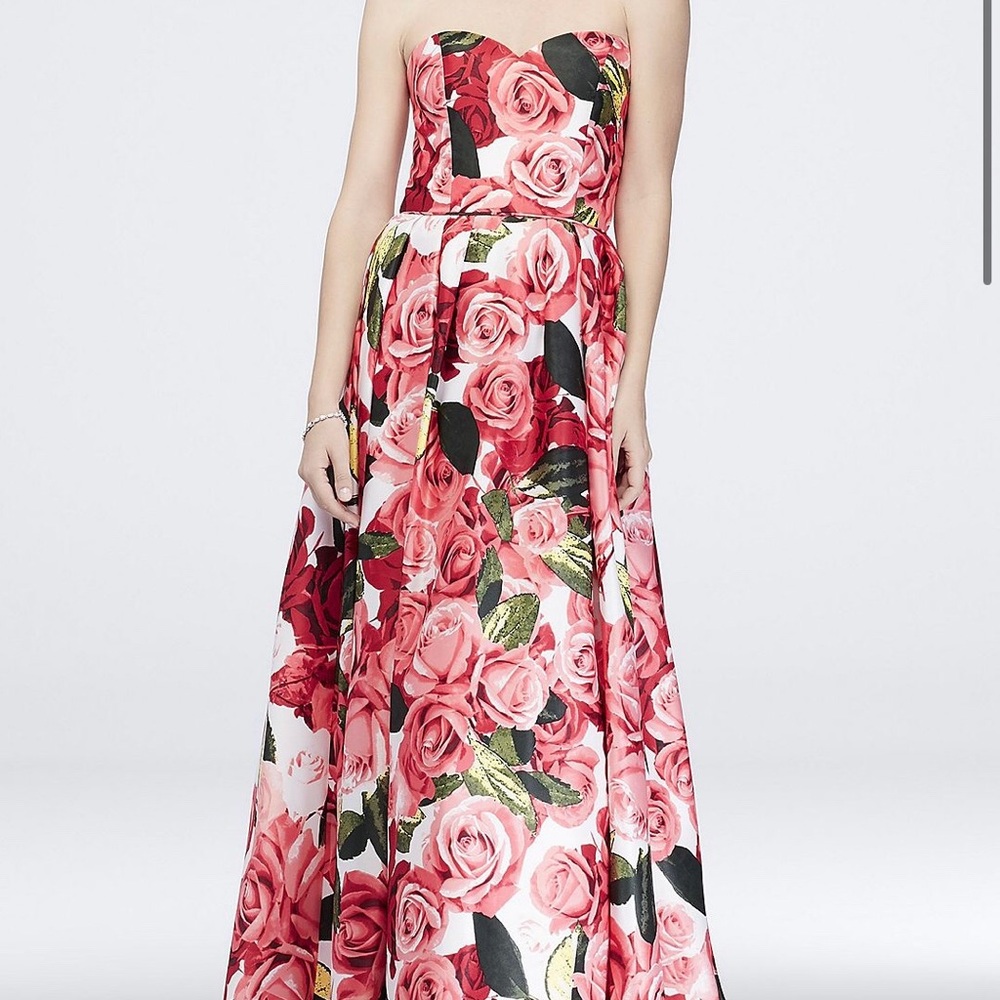 Like-New Floral Prom Dress!!